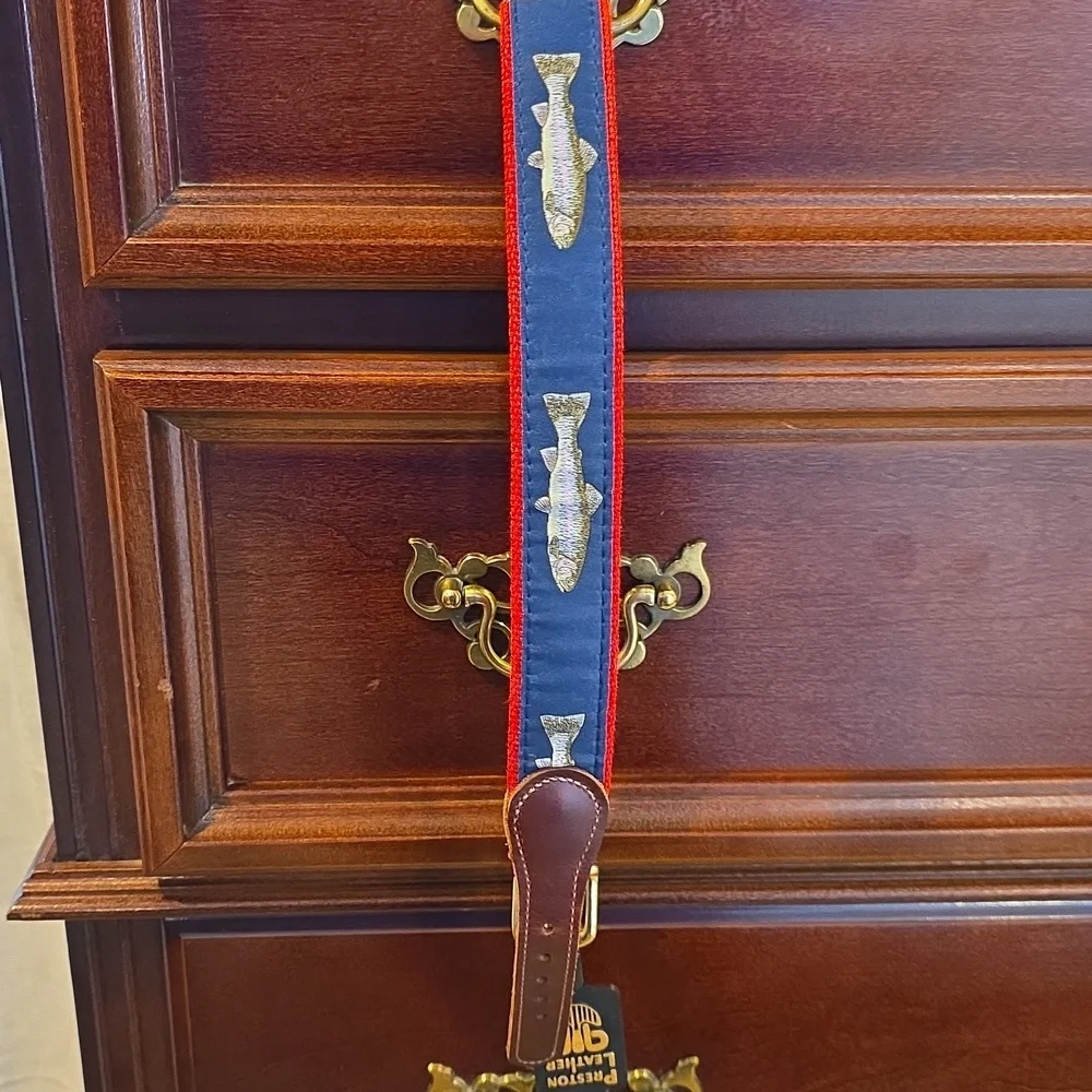 Youth Red and Blue Fish Design Belt